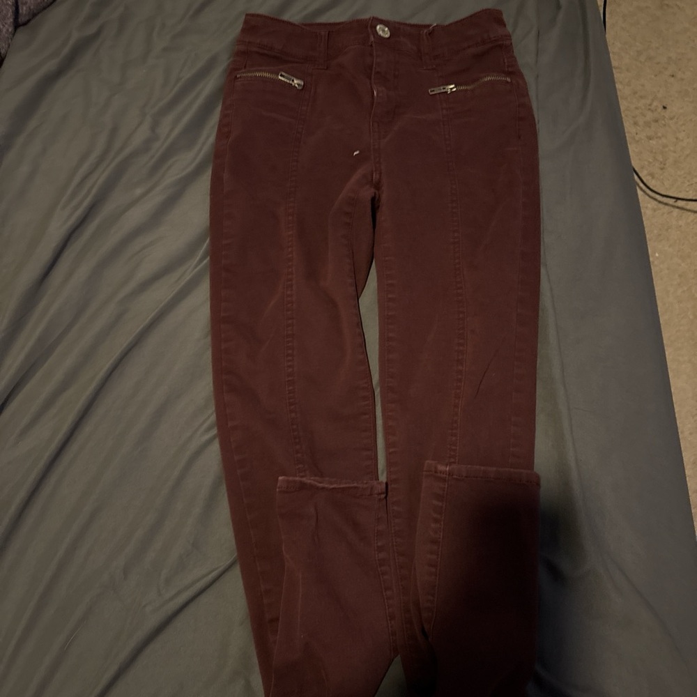 American Eagle Women's Burgundy Pants